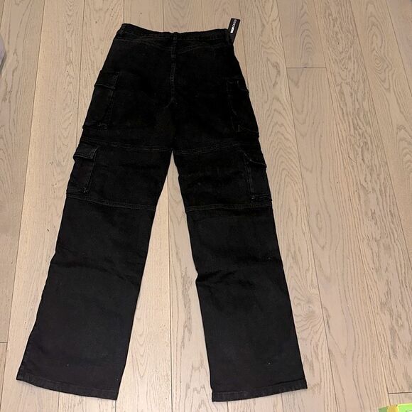 No Matter What Stretch Straight Leg Cargo Jean - Black - Picture 7 of 7